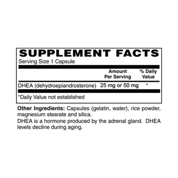 DHEA 25mg Pharmaceutical Grade Receita Médica - Imagem 2