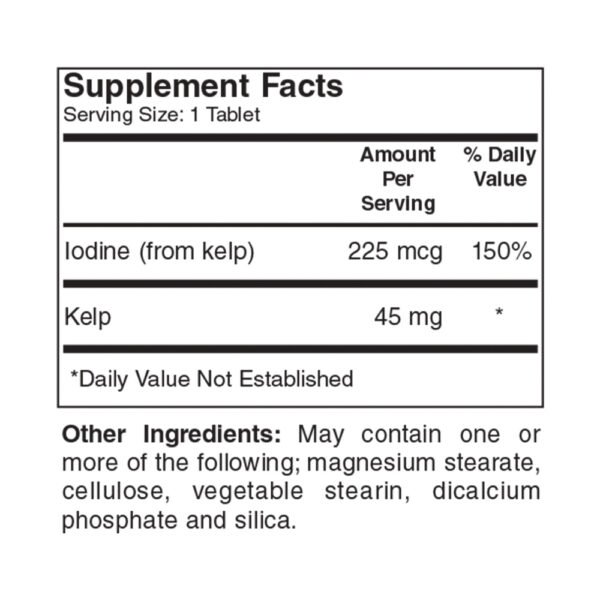 Super Kelp Iodine Natural 225mcg - Imagem 2